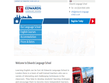 Tablet Screenshot of edwards-language-school.co.uk